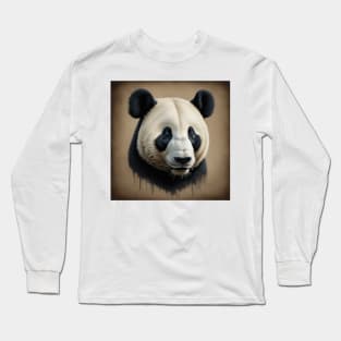 Panda Bear Print Long Sleeve T-Shirt